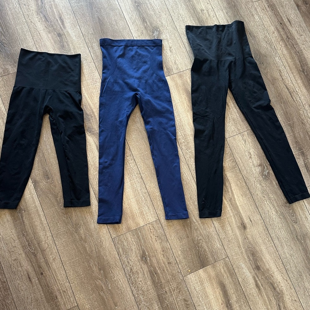 Shapermint Legging Trio - Black & Navy